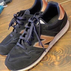 New Balance womens Black and Tan with rose color too Sneakers